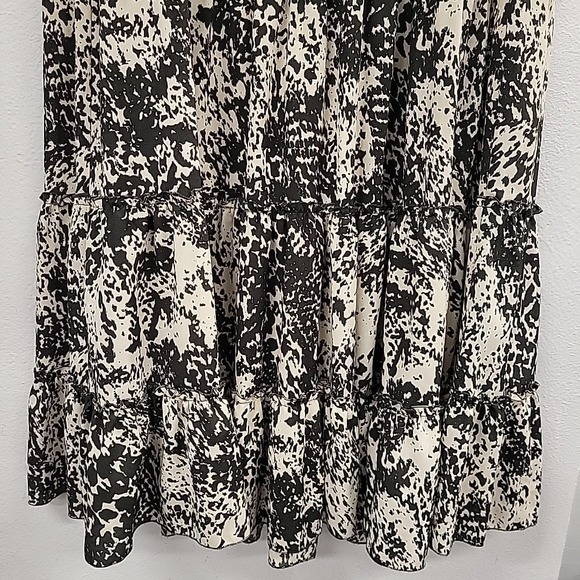 CAbi Long Maxi Skirt, Beige/Black, Size Small - Picture 2 of 9